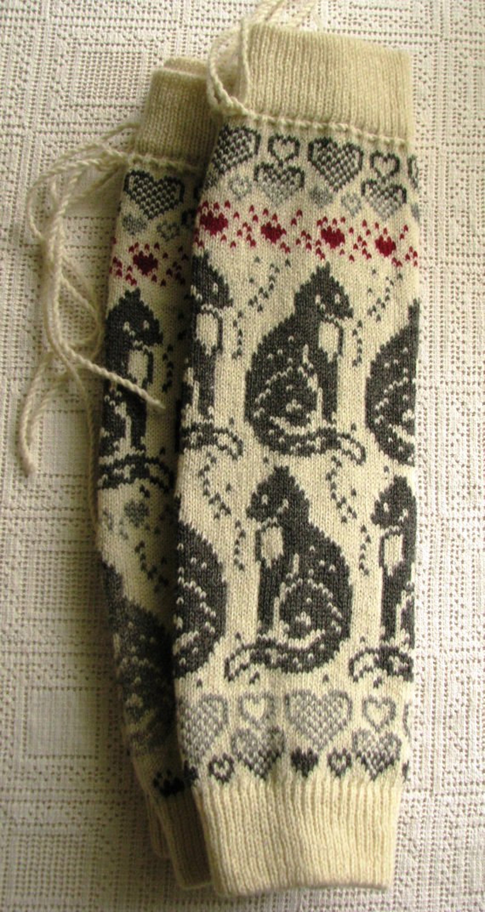 Leg Warmers With Cats Womens Leg Warmers Boot Cuffs Norwegian Etsy Canada