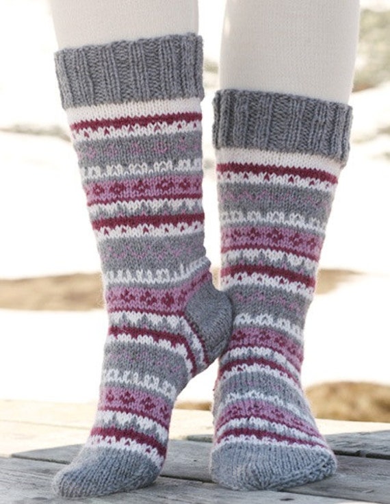Wool socks l socks warm Norwegian socks. Christmas socks. | Etsy