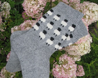 knit socks wool socks knitted socks Scandinavian pattern Norwegian socks Christmas socks gift to man. gift to woman men socks men socks.