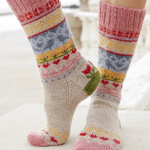 Knit Socks Wool Socks Christmas Gift Norwegian Christmas Socks - Etsy