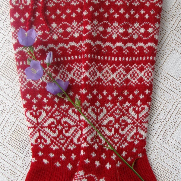 knit socks.high Socks.  knitted socks. Wool socks. red socks. Norwegian socks. Christmas socks. gift to man. gift to a woman. women's socks