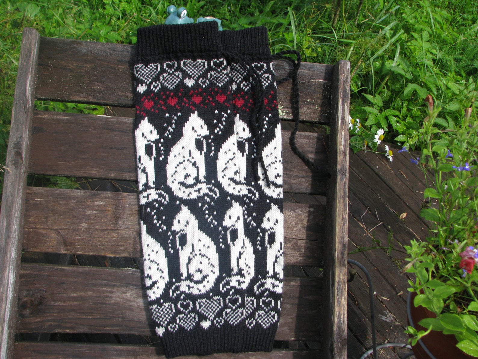 Leg Warmers With Cats Womens Leg Warmers Boot Cuffs Norwegian Christmas