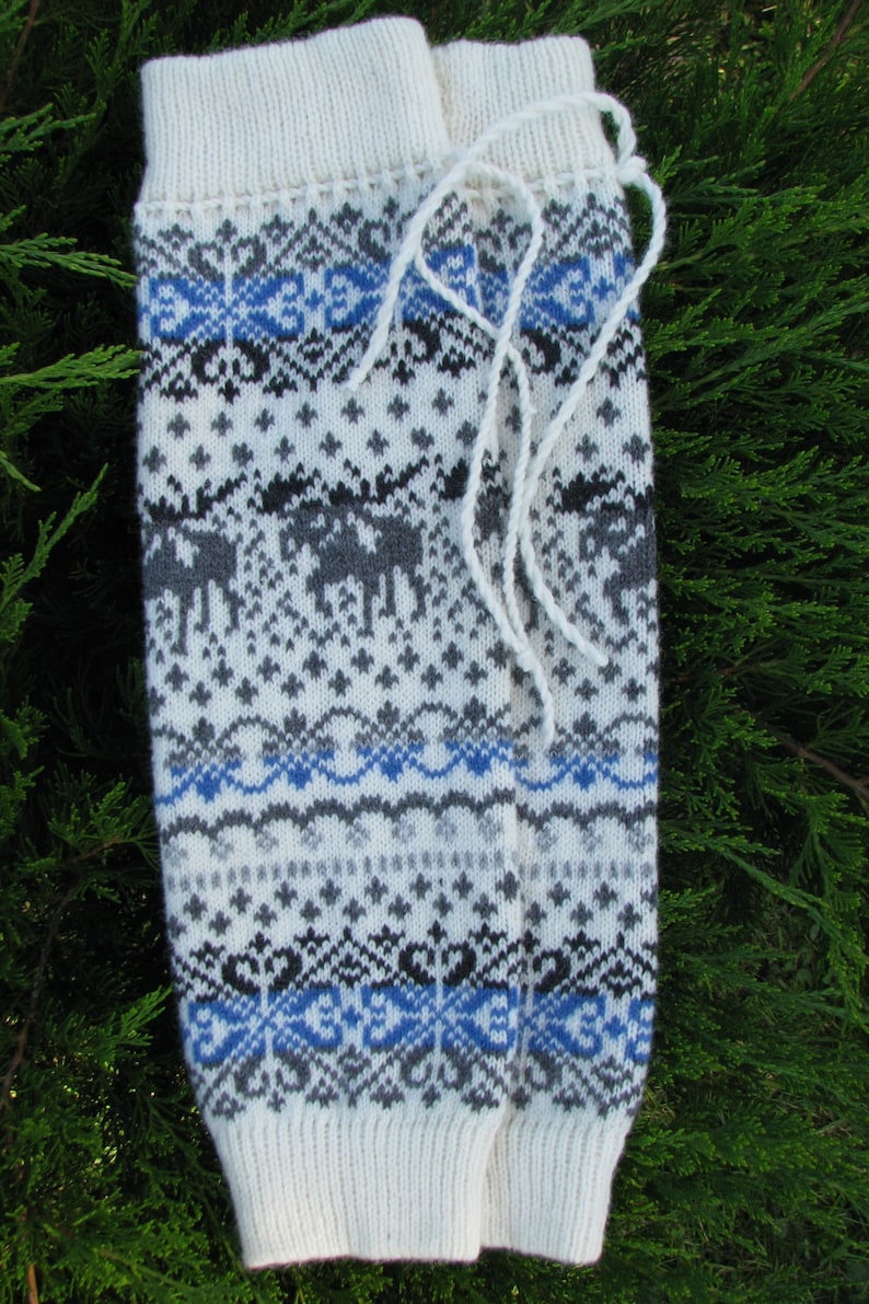 Wool Leg Warmers Knit leg warmers wool socks boot cuffs Norwegian Christmas socks knit socks leggings baby girl thigh high socks
