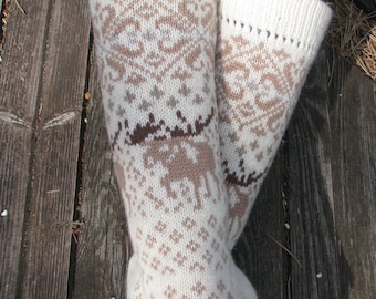 knit socks wool socks knitted socks Scandinavian pattern Norwegian socksgift to man. gift to woman men socks Women socks.