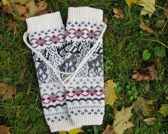 knit Baby Leg warmers with Norwegian pattern fair isle Kids socks Wool Baby socks kids boys socks girls socks Kids kids gift