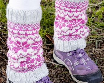 Scaldamuscoli bambino danza con motivo norvegese fair isle scherza i calzini lana bambino calzini bambini ragazzi ragazze calzini calzini bambini regalo bambini