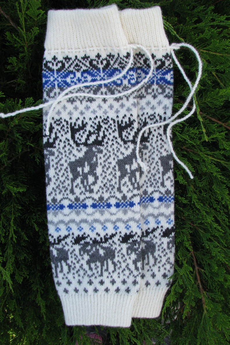 Wool Leg Warmers Knit leg warmers wool socks boot cuffs Norwegian Christmas socks knit socks leggings baby girl thigh high socks