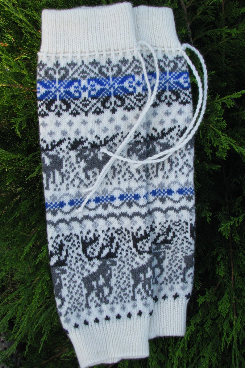 Wool Leg Warmers Knit leg warmers wool socks boot cuffs Norwegian Christmas socks knit socks leggings baby girl thigh high socks