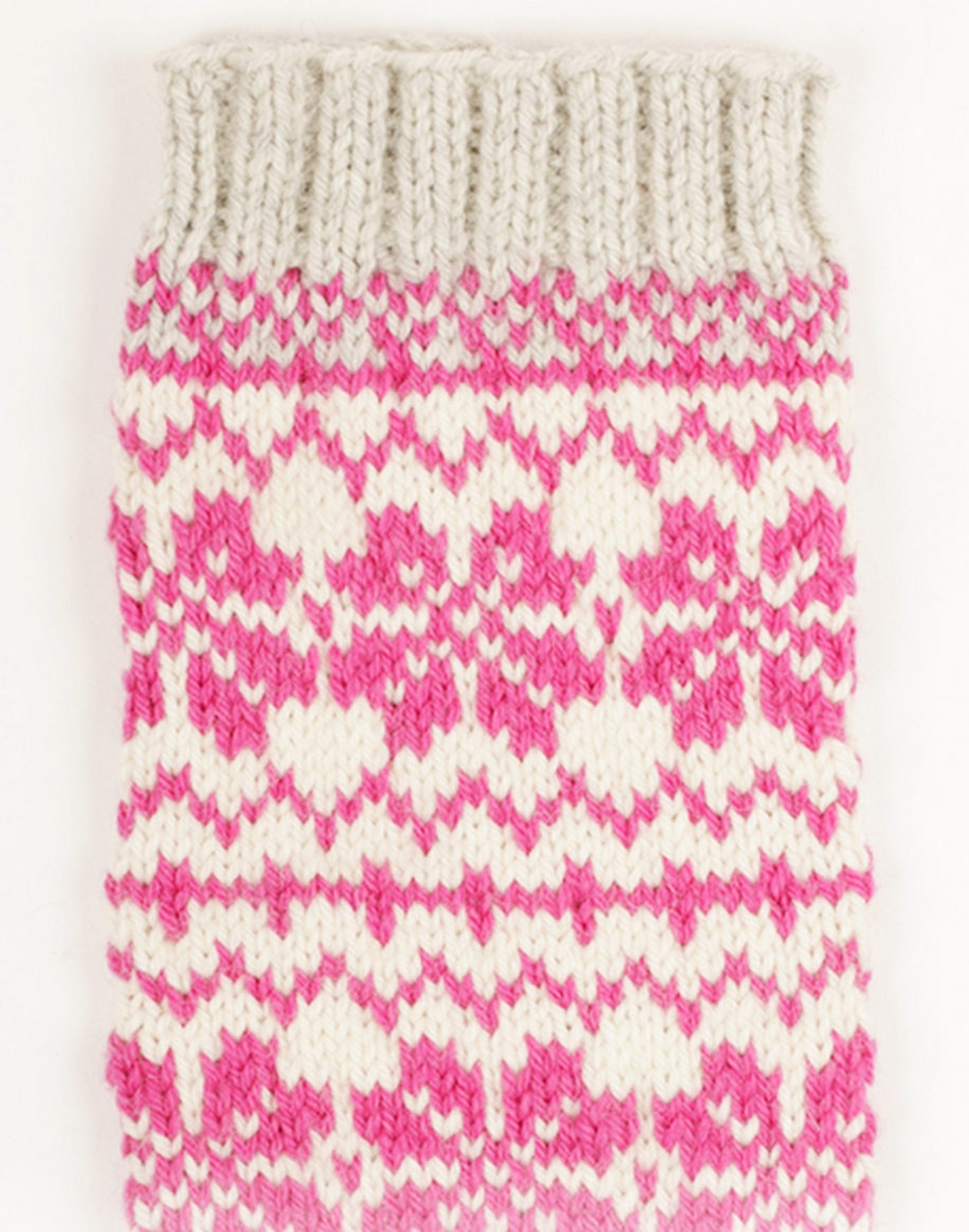 Baby Dance Leg Warmers With Norwegian Pattern Fair Isle Kids Socks Wool