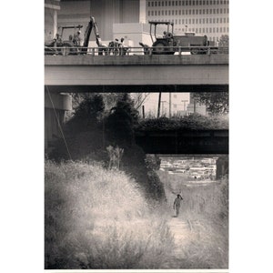 Southern Railroad James Smith Walking The Tracks In Charlotte Photograph 1983