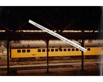 Photo Pennsylvania Railroad Engine 4924 With Round End Observation Car 1126