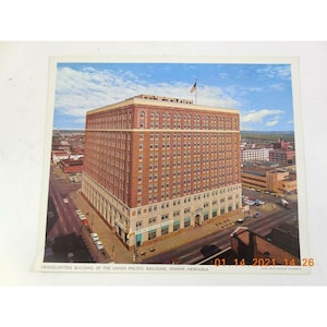 Union Pacific Calendar Print Headquarters Building Omaha Nebraska Frameable
