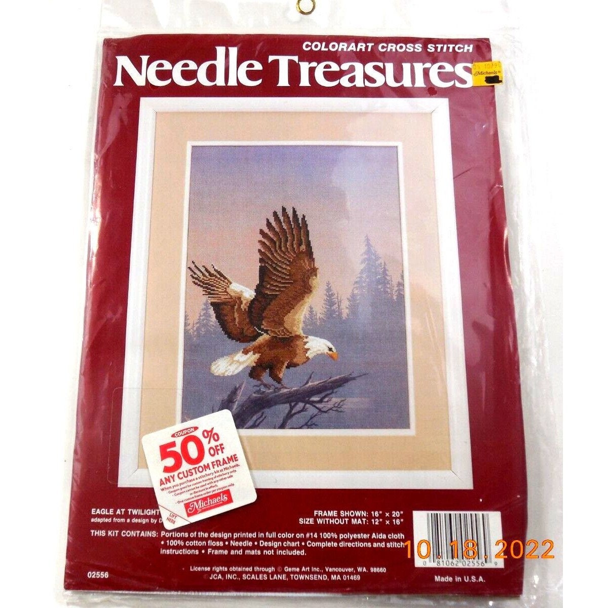 Colorart Needle Treasures Eagle at Twilight Cross Stitch image