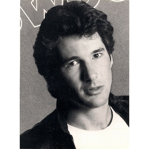 Press Photo Young Richard Gere 8 x 10 Glossy Black And White