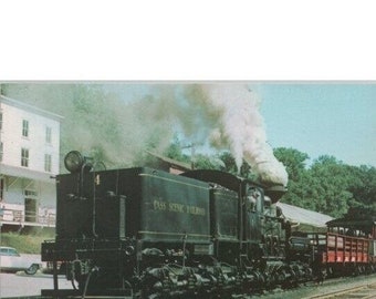 Cass Scenic Railroad Shay locomotief nummer 4 West Virginia briefkaart