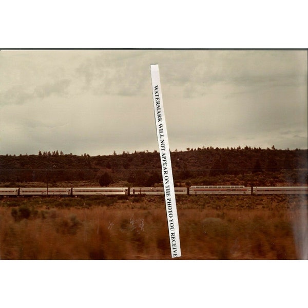 Photo Amtrak Coast Starlight North Of Klamath Falls Oregon 12 x 8 Color 1976