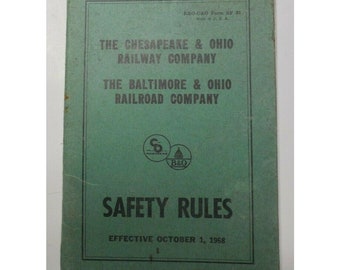Normas de seguridad de la compañía ferroviaria Chesapeake and Ohio, vigentes a partir del 1 de octubre de 1968.
