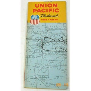 Union Pacific Timetable Railroad 1961 January 1