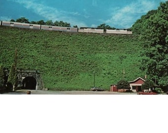 Amtrak Train Broadway Limited On Horseshoe Curve Near Altoona PA Postcard
