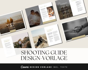 Shooting Guide für Fotografen · Broschüre · Canva Vorlage deutsch