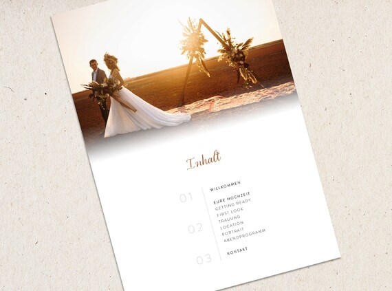 Wedding Guide for Wedding Photographers Photoshop CC template german