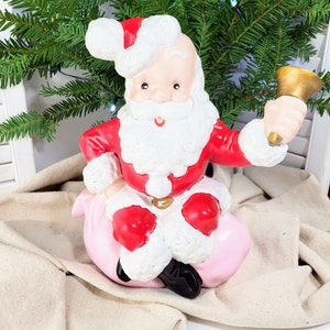 Vintage Ceramic Santa/ Atlantic Mold/ 1970&#39;s/ Christmas Decor/