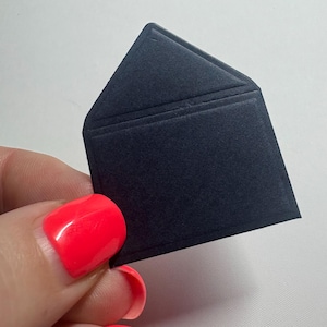 Enveloppes miniatures, papier bleu marine, toutes petites enveloppes, mini enveloppes, petites enveloppes