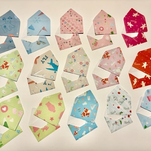30 sobres en miniatura, Navidad, sobres diminutos, minisobres, sobres pequeños, calendario de adviento, papel navideño, insertos incluidos