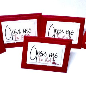 Enveloppes miniatures, papier rouge, minuscules enveloppes, enveloppes lutin, enveloppes de Noël, mini enveloppes