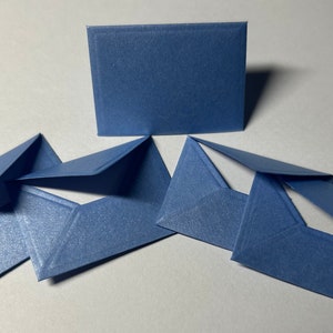 Miniature Envelopes, light blue pearl, Teeny Tiny Envelopes, Mini Envelopes, small envelopes, limited edition
