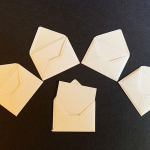 Enveloppes miniatures, Papier blanc, petits intercalaires, Petites enveloppes, Mini enveloppes, petites enveloppes