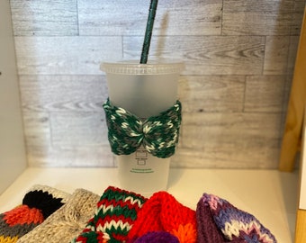 Knit Cup Cozy, Travel Cup Cozy