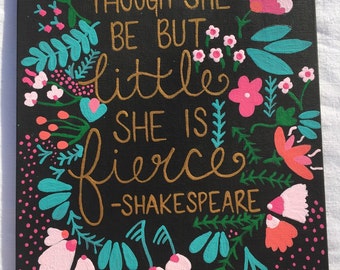 Though she be but little she is strong painting
