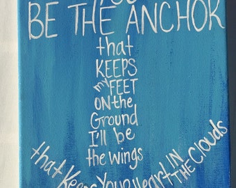 You be the anchor painting