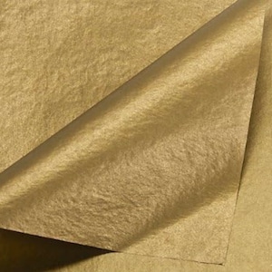 Carta velina metallizzata oro 20 pollici x 30 pollici - 10 fogli di carta velina premium