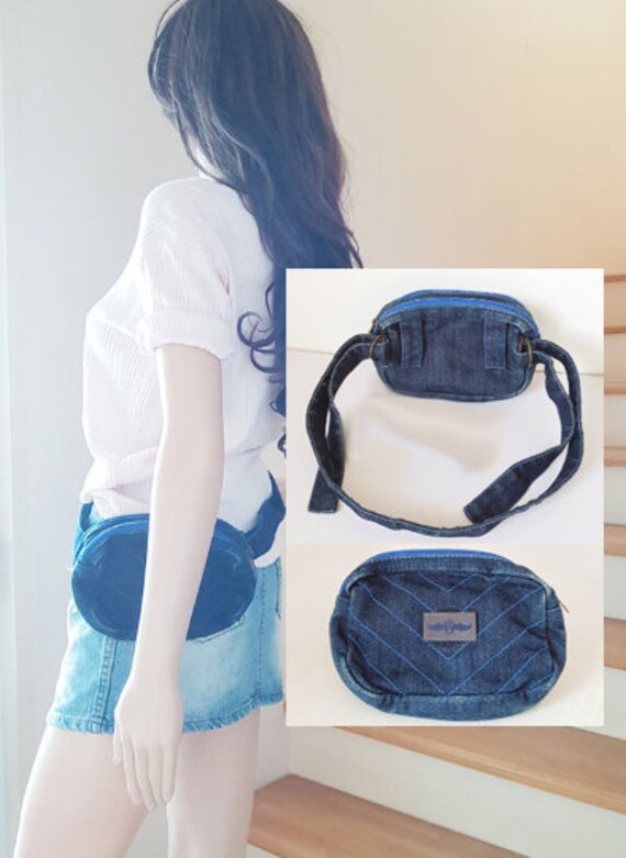 denim bum bag
