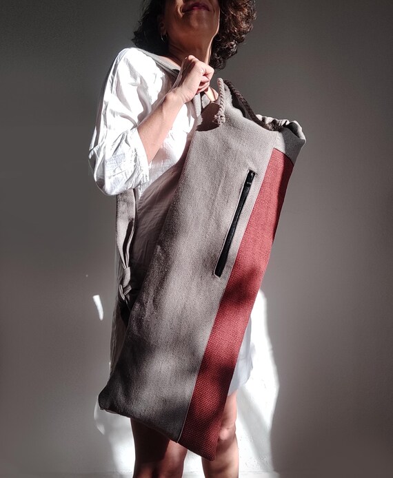 Buy Yoga Mat Bag Minimal Pilates Mat Carrier Durable Cool Mat Bag Unisex Yoga Bag Designer Sports Bag Dark Red Yoga Bag Stylish Unique Yoga Gift Online in India Etsy