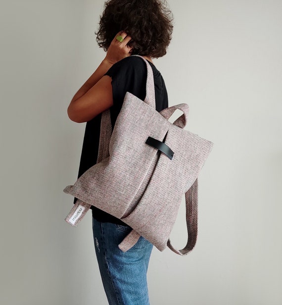 Sac à bandoulière en toile polyvalent Sac à main antivol avec poign