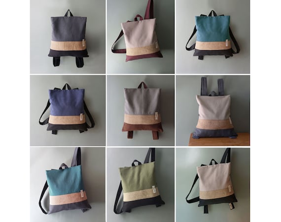 Designer canvas backpack hot sale