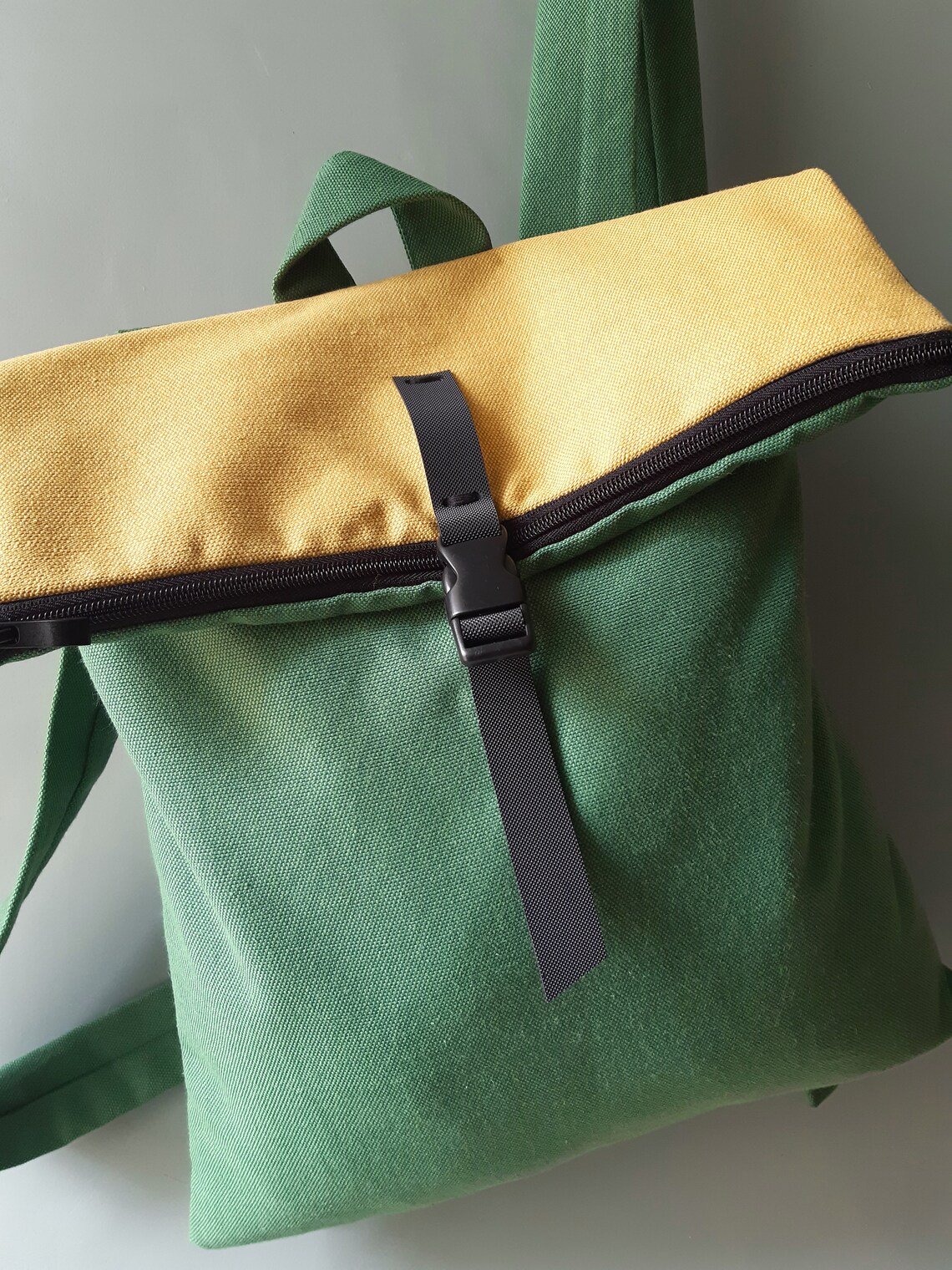 Backpack Messenger bag Waterproof canvas Leather or vegan Etsy