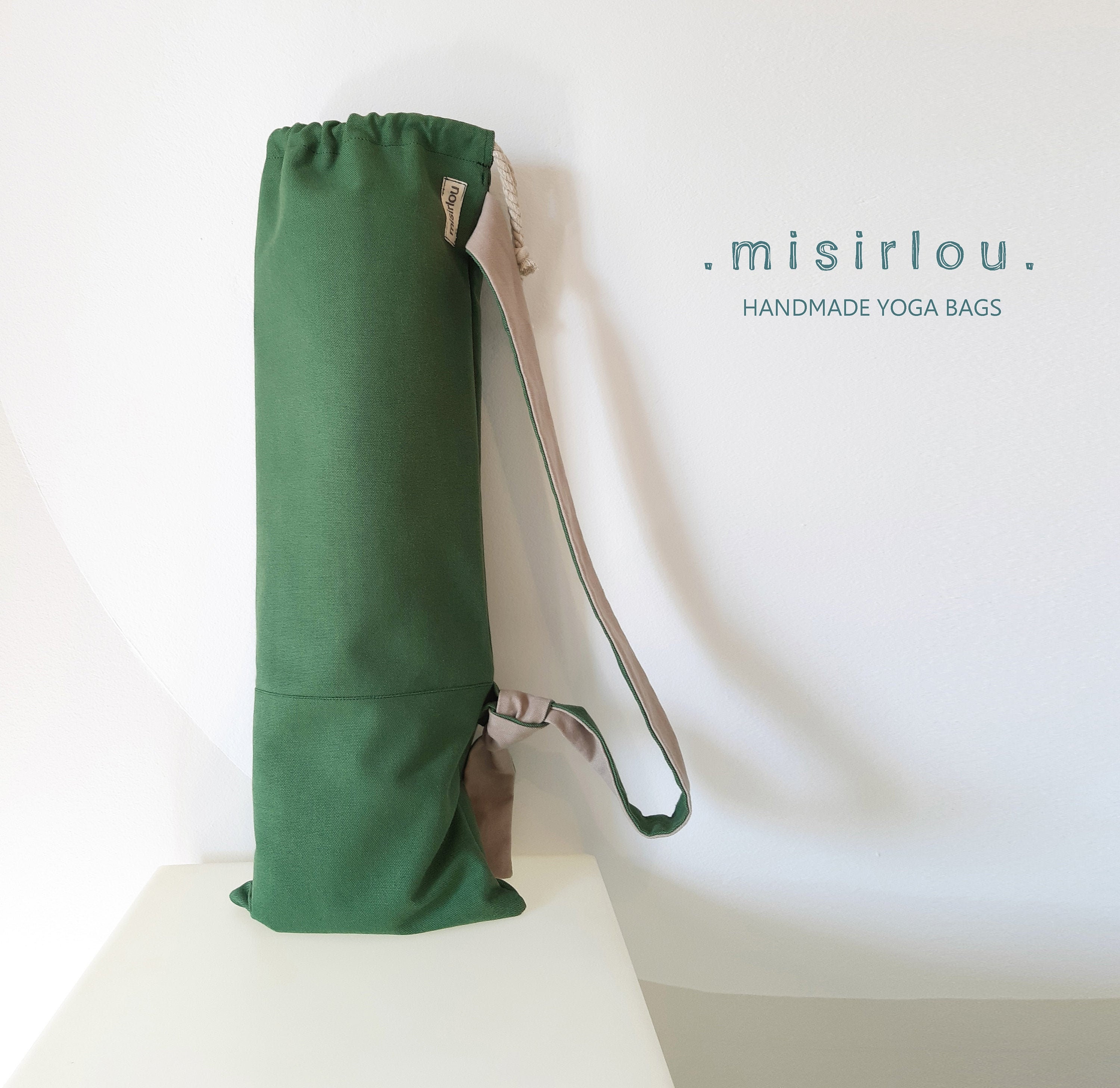 Green Yoga Mat Bag Pilates Mat Bag - Etsy Israel