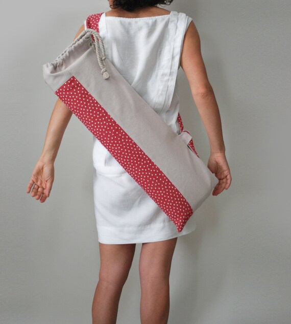 Elegante bolsa de esterilla de yoga Beige fucsia de - Etsy España