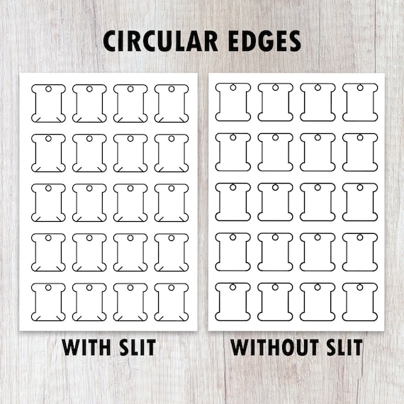 Embroidery Floss Bobbin Template Floss Bobbin Printable Template