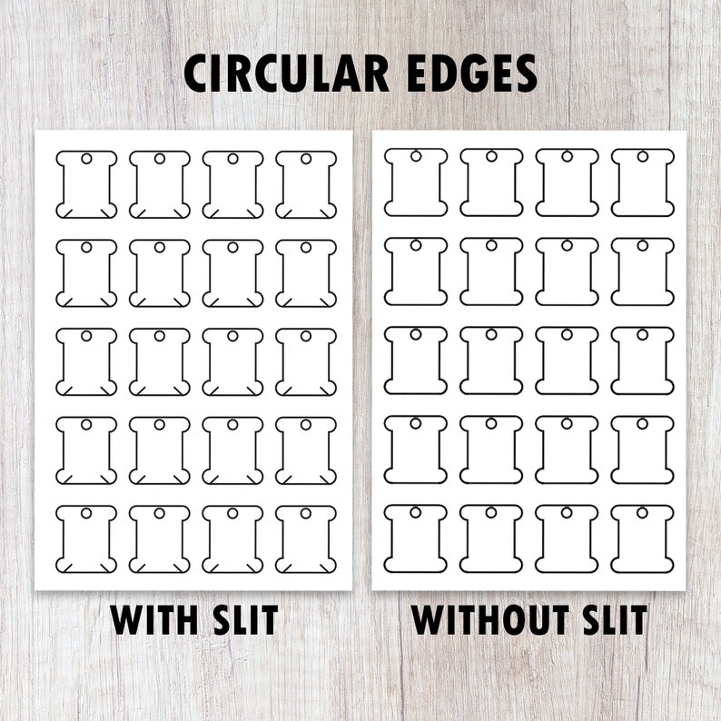 Embroidery Floss Bobbin Template Floss Bobbin Printable - Etsy