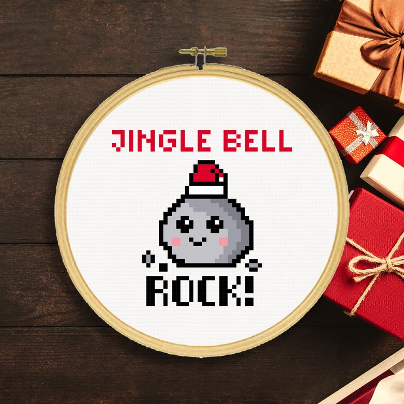 Jingle Bell Rock Cross Stitch Pattern Christmas Cross Stitch Etsy