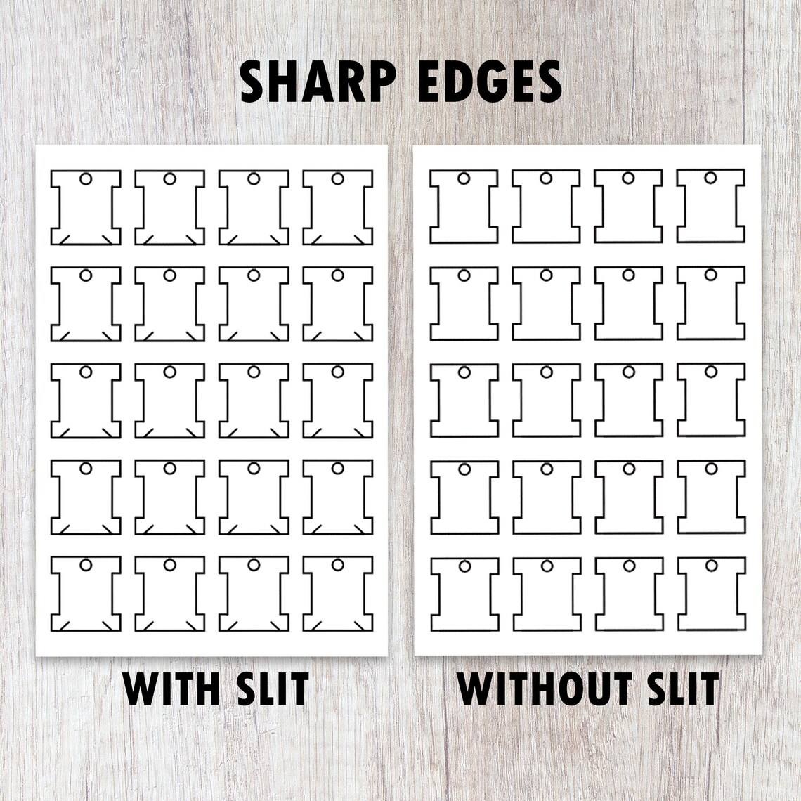 Embroidery Floss Bobbin Template Floss Bobbin Printable Etsy