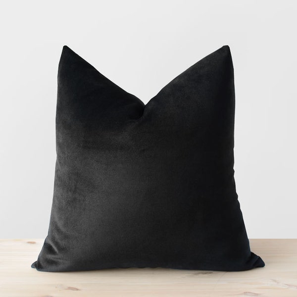 Black Velvet Pillows Etsy