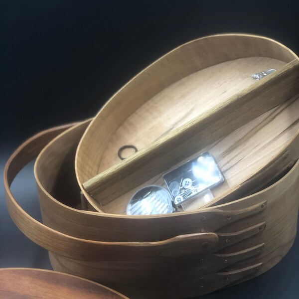 Oval Shaker Sewing Box