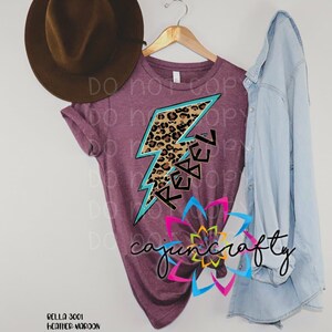 Rebel Leopard Bolt - Adult Unisex - Shirt - Fan Art - Cute