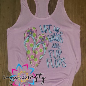 Life is Better in Flip Flops - Shirt - Tank Top - Unisex - Adult - Summer